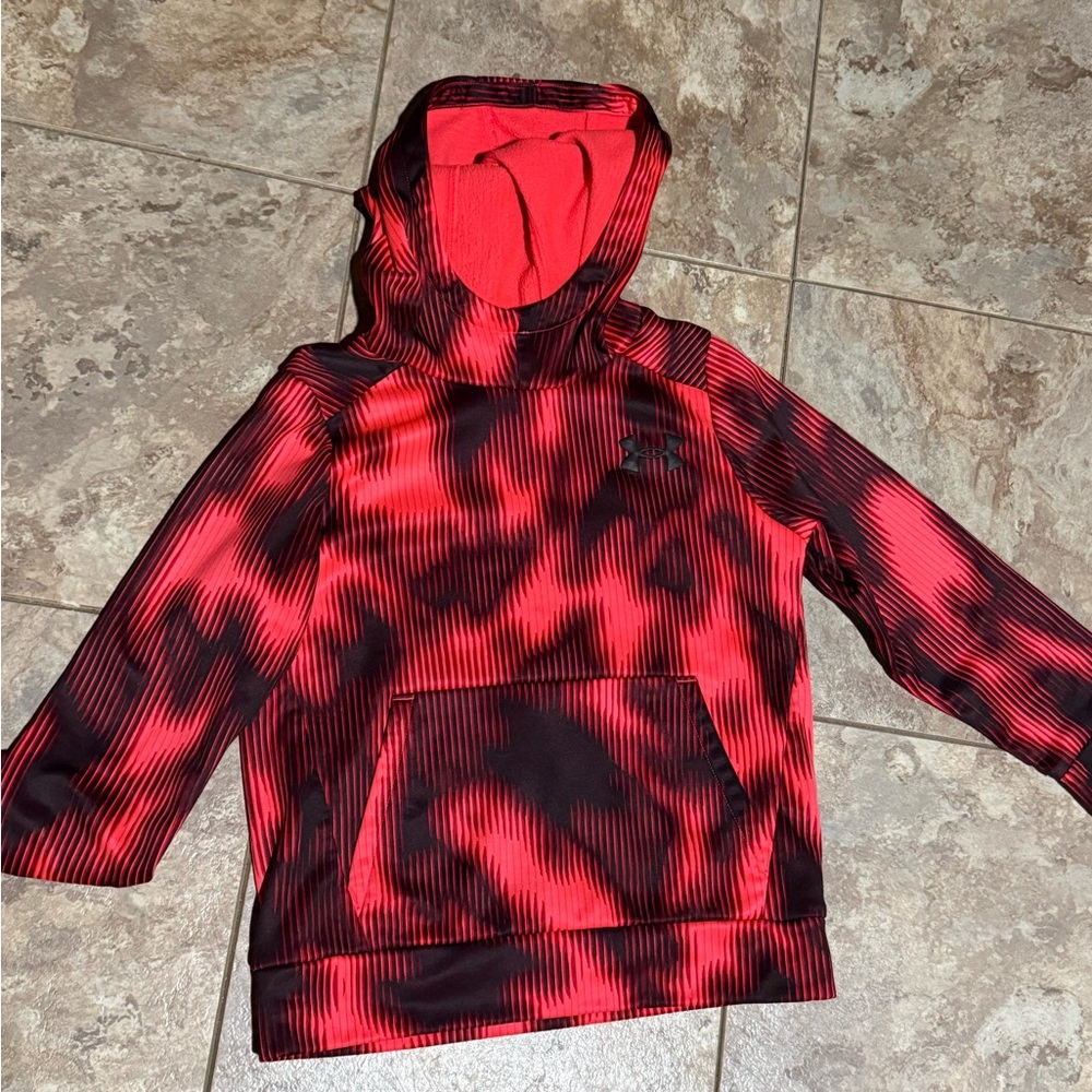 Under Armour Kids Dynamic Red and Black Hoodie